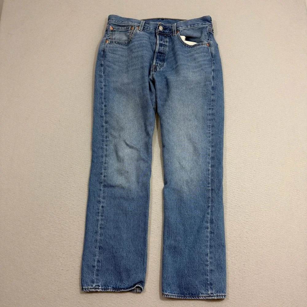 Levis 501xx Jeans Men's 32x30 Blue Straight Fit Button Fly Western Original Fit
